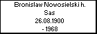 Bronislaw Nowosielski h. Sas
