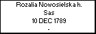 Rozalia Nowosielska h. Sas