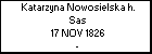 Katarzyna Nowosielska h. Sas