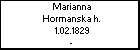 Marianna Hormanska h.