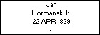 Jan Hormanski h.