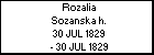 Rozalia Sozanska h.