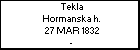 Tekla Hormanska h.