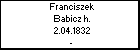Franciszek Babicz h.