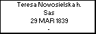 Teresa Nowosielska h. Sas