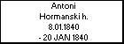 Antoni Hormanski h.