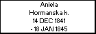 Aniela Hormanska h.