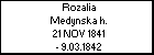 Rozalia Medynska h.