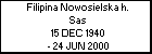 Filipina Nowosielska h. Sas