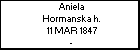 Aniela Hormanska h.