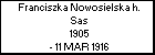 Franciszka Nowosielska h. Sas
