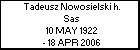 Tadeusz Nowosielski h. Sas