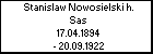 Stanislaw Nowosielski h. Sas