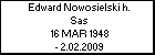 Edward Nowosielski h. Sas