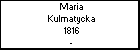 Maria Kulmatycka