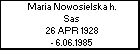 Maria Nowosielska h. Sas