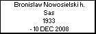 Bronislaw Nowosielski h. Sas
