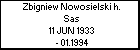 Zbigniew Nowosielski h. Sas