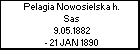 Pelagia Nowosielska h. Sas