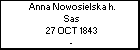 Anna Nowosielska h. Sas
