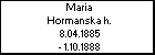 Maria Hormanska h.