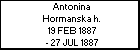 Antonina Hormanska h.