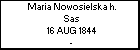 Maria Nowosielska h. Sas