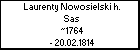 Laurenty Nowosielski h. Sas