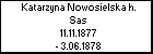 Katarzyna Nowosielska h. Sas