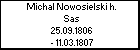 Michal Nowosielski h. Sas