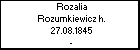 Rozalia Rozumkiewicz h.