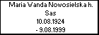Maria Wanda Nowosielska h. Sas