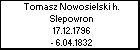 Tomasz Nowosielski h. Sas