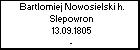 Bartlomiej Nowosielski h. Slepowron