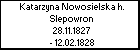 Katarzyna Nowosielska h. Slepowron