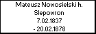 Mateusz Nowosielski h. Slepowron