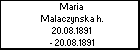 Maria Malaczynska h.