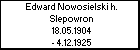 Edward Nowosielski h. Slepowron