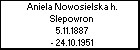 Aniela Nowosielska h. Slepowron