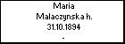 Maria Malaczynska h.