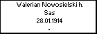 Walerian Nowosielski h. Sas