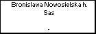 Bronislawa Nowosielska h. Sas