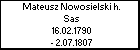 Mateusz Nowosielski h. Sas