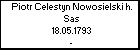Piotr Celestyn Nowosielski h. Sas