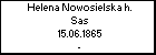 Helena Nowosielska h. Sas